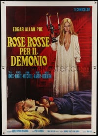 7y408 DEMONS OF THE MIND Italian 2p 1973 Hammer horror, different sexy horror art by Mario Piovano!
