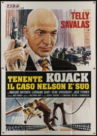 7y453 MARCUS-NELSON MURDERS Italian 2p 1978 best art of Telly Savalas as Kojack before TV series!