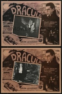 7y089 DRACULA 3 Mexican LCs R1990s Tod Browning classic, vampire Bela Lugosi in all scenes!