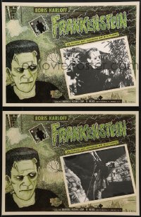 7y083 FRANKENSTEIN 5 Mexican LCs R1990s Boris Karloff as the monster shown in every scene!