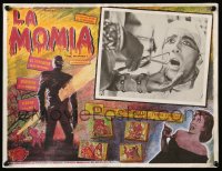 7y092 MUMMY Mexican LC R1990s Hammer horror, best c/u of Christopher Lee before he's mummified!