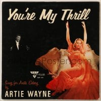 7y007 ARTIE WAYNE 33 1/3 RPM record 1957 sung for Anita Ekberg, You're My Thrill!