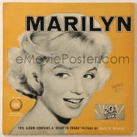 7y034 MARILYN MONROE 33 1/3 RPM record 1962 this album contains ready to frame 8x10 picture of her!