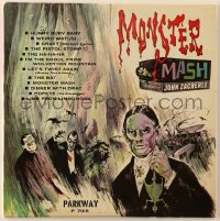 7y038 MONSTER MASH 33 1/3 RPM record 1962 great cover art featuring John Zacherle!