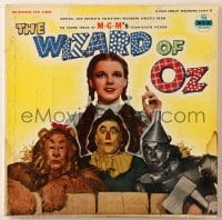 7y048 WIZARD OF OZ 33 1/3 RPM soundtrack record 1965 music from the most classic motion picture!
