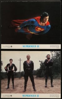 7z957 SUPERMAN II 2 color 11x14 stills 1981 best special effects scene with Christopher Reeve flying!