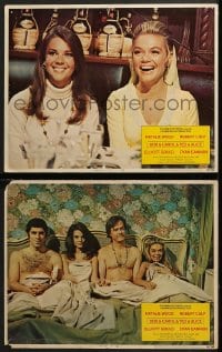 7z801 BOB & CAROL & TED & ALICE 2 LCs 1969 Natalie Wood, Elliott Gould, sexy Dyan Cannon, Robert Culp