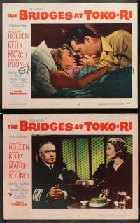 7z802 BRIDGES AT TOKO-RI 2 LCs 1954 James Michener, Grace Kelly, William Holden, Fredric March!