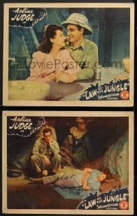 7z892 LAW OF THE JUNGLE 2 LCs 1942 sexiest Arline Judge and wacky John King in Africa!