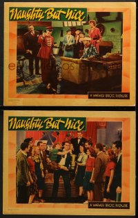 7z914 NAUGHTY BUT NICE 2 LCs 1939 red-headed Oomph Ann Sheridan vs dark-haired dynamite!