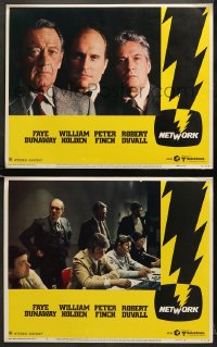 7z915 NETWORK 2 LCs 1976 William Holden, Robert Duvall & Peter Finch, Faye Dunaway, Sidney Lumet!