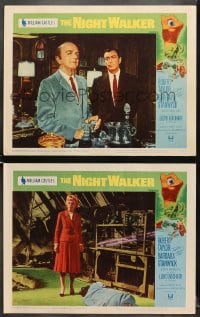 7z916 NIGHT WALKER 2 LCs 1965 William Castle directed horror, Robert Taylor, Barbara Stanwyck!