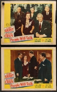 7z924 PEOPLE WILL TALK 2 LCs 1951 Cary Grant, Jeanne Crain, Walter Slezak!