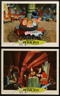 7z925 PETER PAN 2 LCs R1976 great images from Walt Disney animated cartoon fantasy classic!