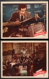 7z945 SMART POLITICS 2 LCs 1948 great image of Gene Krupa and His Orchestra performing on stage!