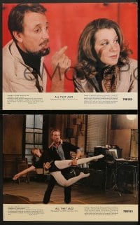 7z051 ALL THAT JAZZ 8 color 11x14 stills 1979 Roy Scheider & Ann Reinking, Bob Fosse musical!