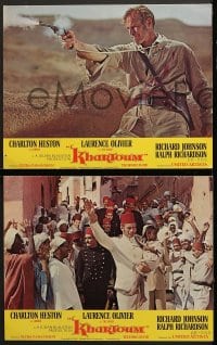 7z227 KHARTOUM 8 LCs 1966 Charlton Heston & Laurence Olivier, great North African adventure!