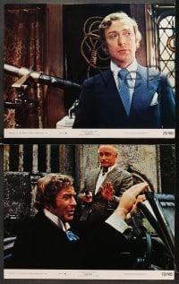 7z370 SLEUTH 8 color 11x14 stills 1972 wacky images of Laurence Olivier & Michael Caine!