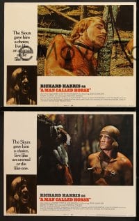 7z264 MAN CALLED HORSE 8 LCs 1970 Richard Harris becomes Sioux warrior, Native American Manu Tupou!