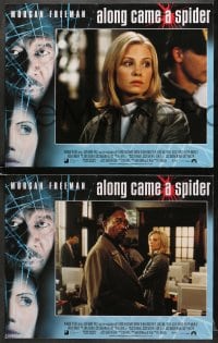 7z052 ALONG CAME A SPIDER 8 LCs 2001 Morgan Freeman & Monica Potter, Kiss the Girls sequel!