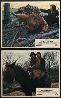 7z061 BAD COMPANY 8 LCs 1972 cowboy Jeff Bridges with Barry Brown, cool western!