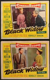 7z515 BLACK WIDOW 6 LCs 1954 Ginger Rogers, Gene Tierney, Van Heflin, Otto Kruger!
