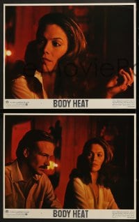 7z626 BODY HEAT 4 LCs 1981 best close up of sexy Kathleen Turner, directed by Lawrence Kasdan!