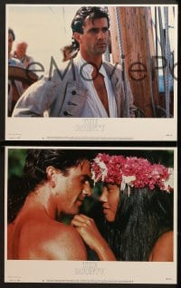 7z095 BOUNTY 8 LCs 1984 images of Mel Gibson, Anthony Hopkins, Liam Neeson, Mutiny on the Bounty!