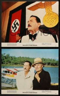 7z097 BOYS FROM BRAZIL 8 color 11x14 stills 1978 Gregory Peck is a Nazi, Laurence Olivier, James Mason!
