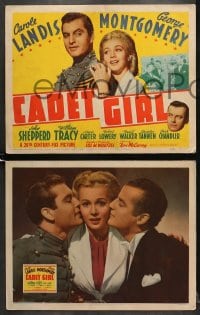 7z103 CADET GIRL 8 LCs 1941 Carole Landis, Montgomery, John Shepperd, West Point, rare complete set!