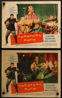 7z628 CARNIVAL ROCK 4 LCs 1957 Roger Corman, Susan Cabot, Hutton, Luman, The Platters, The Shadows!