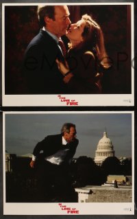 7z210 IN THE LINE OF FIRE 8 LCs 1993 Wolfgang Petersen, Clint Eastwood as Secret Service bodyguard!