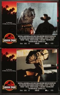 7z226 JURASSIC PARK 8 LCs 1993 Spielberg, Sam Neill, Laura Dern, Jeff Goldblum, Richard Attenborough