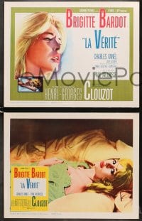 7z234 LA VERITE 8 LCs 1961 super sexy Brigitte Bardot, Henri-Georges Clouzot, The Truth!