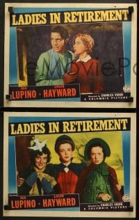 7z654 LADIES IN RETIREMENT 4 LCs 1941 Louis Hayward with stars Ida Lupino & Elsa Lanchester!