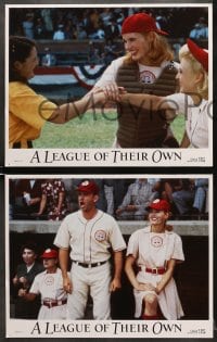 7z243 LEAGUE OF THEIR OWN 8 LCs 1992 Tom Hanks, Madonna, Rosie O'Donnell, women's baseball