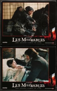 7z248 LES MISERABLES 8 LCs 1998 Liam Neeson, Uma Thurman, Geoffrey Rush, Claire Danes