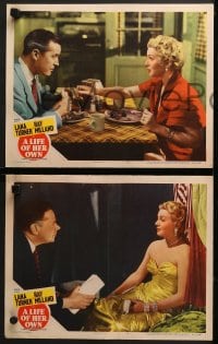 7z542 LIFE OF HER OWN 6 LCs 1950 sexy Lana Turner as Lily James who really lived, Ray Milland!