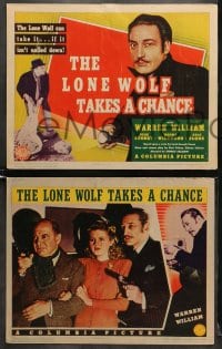 7z250 LONE WOLF TAKES A CHANCE 8 LCs 1941 Warren William in title role, Storey, rare complete set!