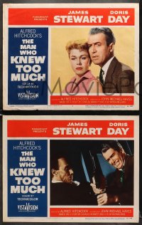7z594 MAN WHO KNEW TOO MUCH 5 LCs 1956 James Stewart & Doris Day, Alfred Hitchcock classic!