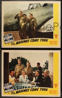 7z733 MARINES COME THRU 3 LCs R1943 Wallace Ford, Toby Wing, aviation thriller, cool airplane!