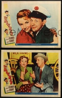 7z477 MILKMAN 7 LCs 1950 wacky images of Donald O'Connor, sexy Piper Laurie & Jimmy Durante!