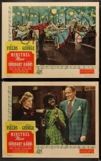 7z661 MINSTREL MAN 4 LCs 1944 Joseph H. Lewis, cast smiling, singing & dancing w/some in blackface!