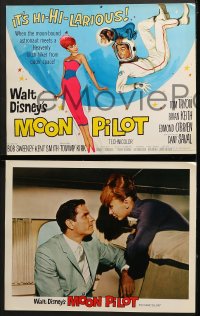7z283 MOON PILOT 8 LCs 1962 Disney, Dany Saval, Tom Tryon, space monkey!