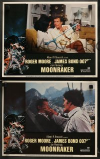 7z739 MOONRAKER 3 LCs 1979 Roger Moore as James Bond 007, Kiel, Lois Chiles, Goozee border art!