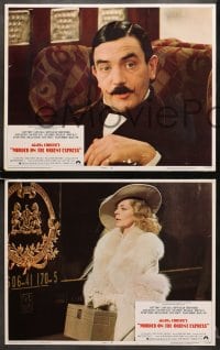 7z479 MURDER ON THE ORIENT EXPRESS 7 LCs 1974 Agatha Christie all-star mystery, Sidney Lumet
