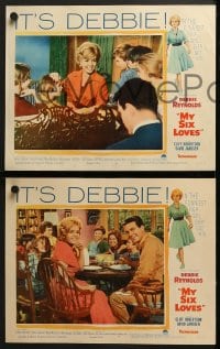 7z289 MY SIX LOVES 8 LCs 1962 Debbie Reynolds in the funniest fix a girl ever got into!