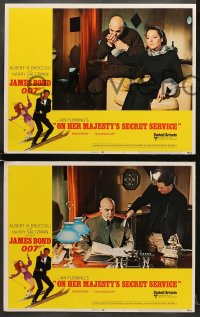 7z664 ON HER MAJESTY'S SECRET SERVICE 4 LCs 1969 George Lazenby as James Bond, Telly Savalas!