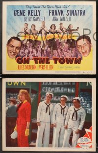 7z302 ON THE TOWN 8 LCs 1949 Gene Kelly, Frank Sinatra, sexy Ann Miller, Garrett, Donen!