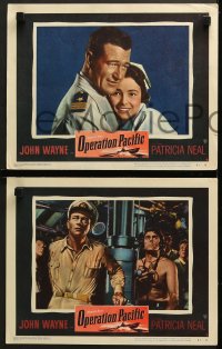 7z744 OPERATION PACIFIC 3 LCs 1951 John Wayne, Patricia Neal, Ward Bond, Philip Carey, WWII sub!